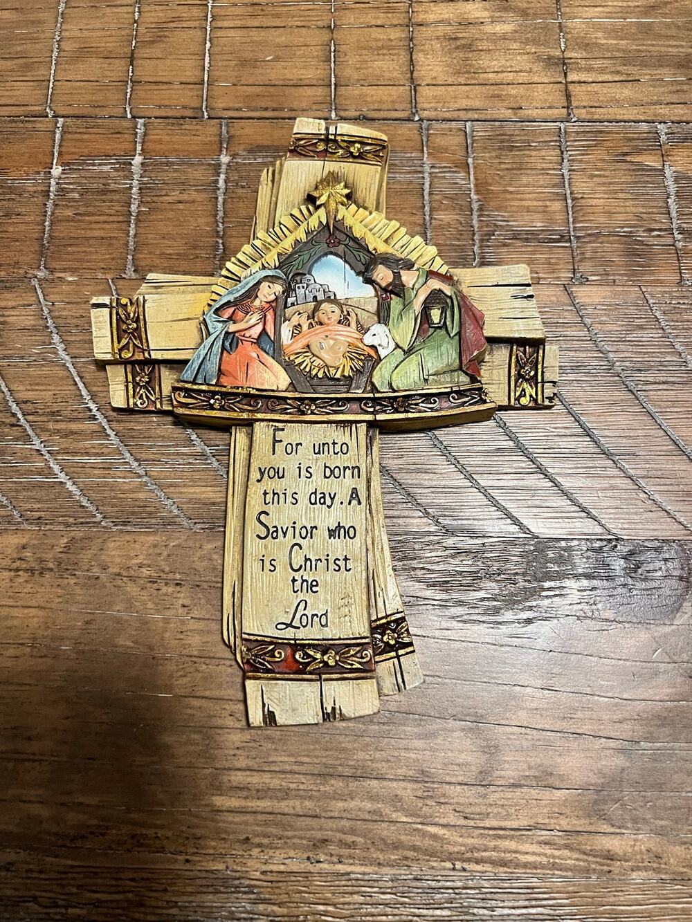 Nativity Wall Hanging Cross Christmas Decor Hobby Lobby Decoration Christianity